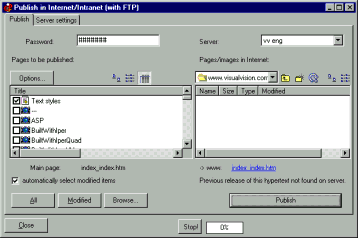 Publier avec FTP - EasyWebEditor, Logiciel de Cr�ation de Sites Web / d'�dition Web professionnel et simple � utiliser - Cr�er un site Web c�est facile
